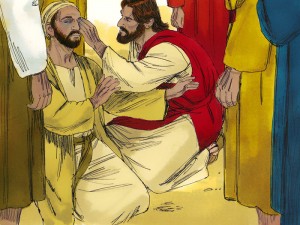 Jesús sana al ciego de nacimiento